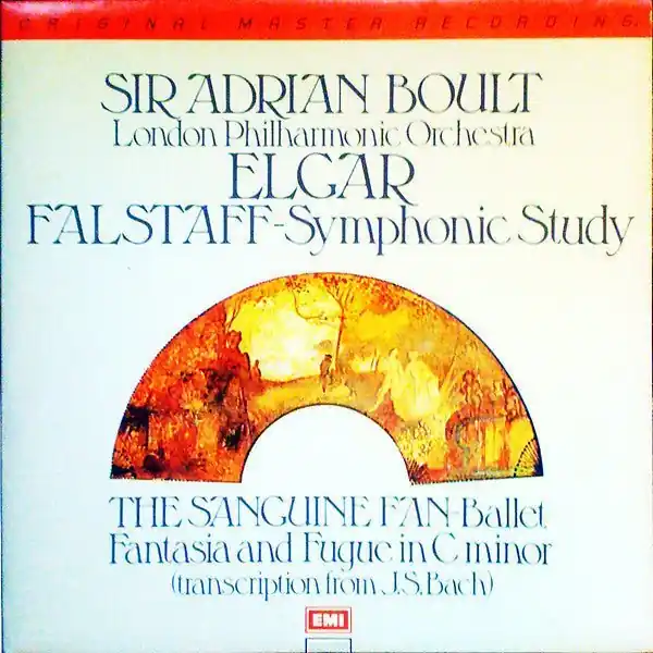 Fast Shipping Sir Adrian Boult, London Philharmonic Orchestra, Elgar* - Falstaff - Symphonic Study / The Sanguine Fan - Ballet / Fantasia And Fugue In C Minor