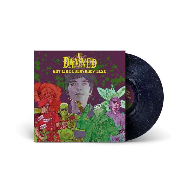 Holiday Sale THE DAMNED 'NOT LIKE EVERYBODY ELSE' LP (Rainbow Sparkle Vinyl)
