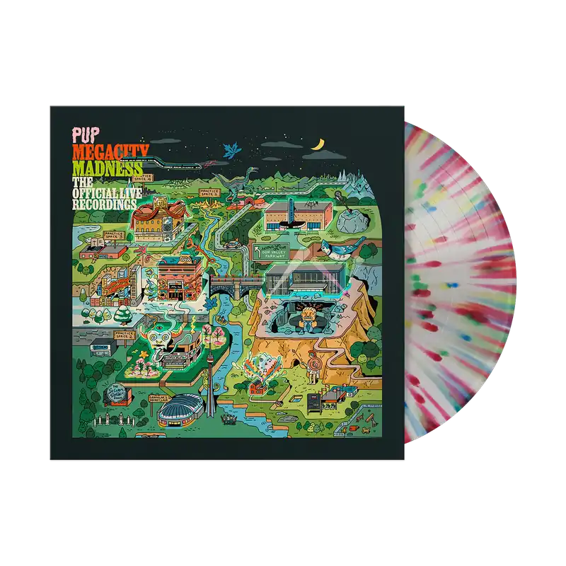 Best Choice PUP 'MEGACITY MADNESS (The Official Live Recordings)' LP (Multicolor Splatter Vinyl)