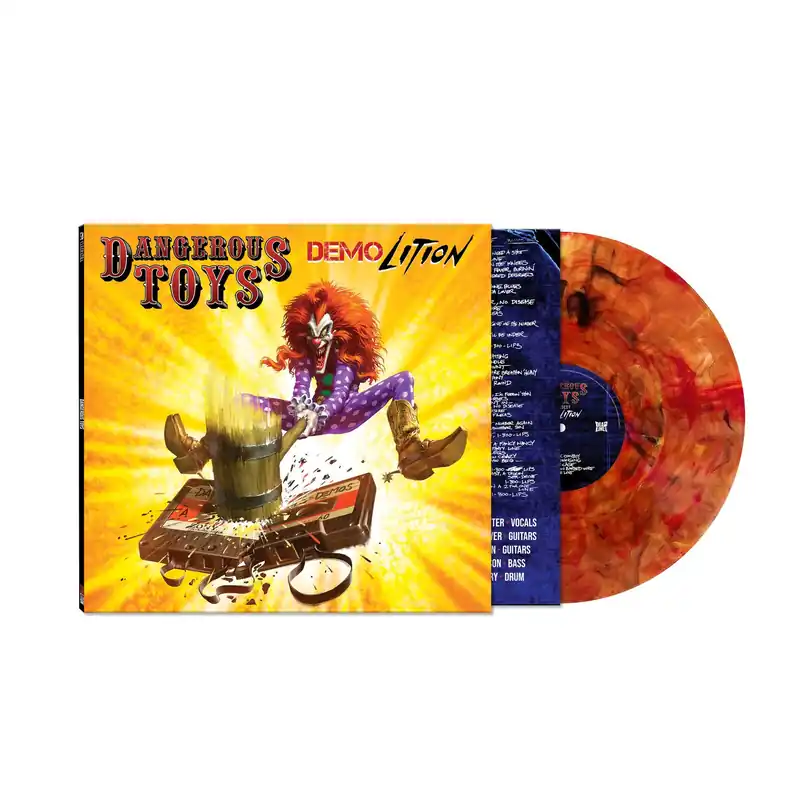 DANGEROUS TOYS 'DEMOLITION' LP (Limited Edition, Orange Marble Swirl Vinyl) Viral