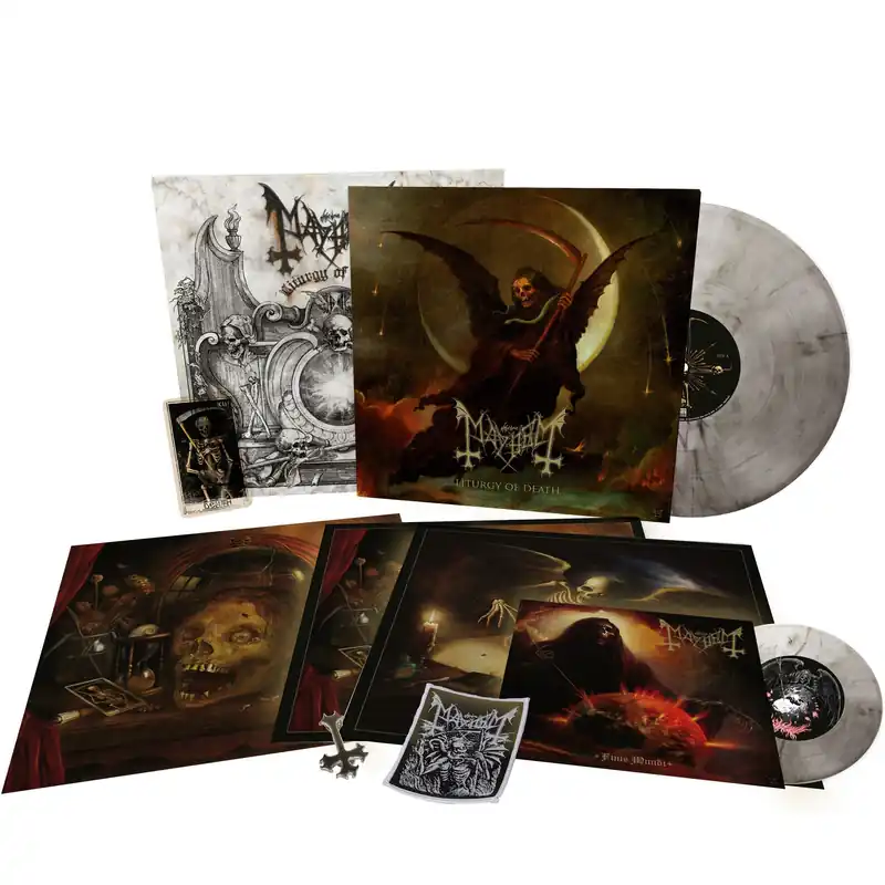 MAYHEM 'LITURGY OF DEATH' 2LP (Limited, Deluxe Clear-Black Marbled Vinyl) New Release