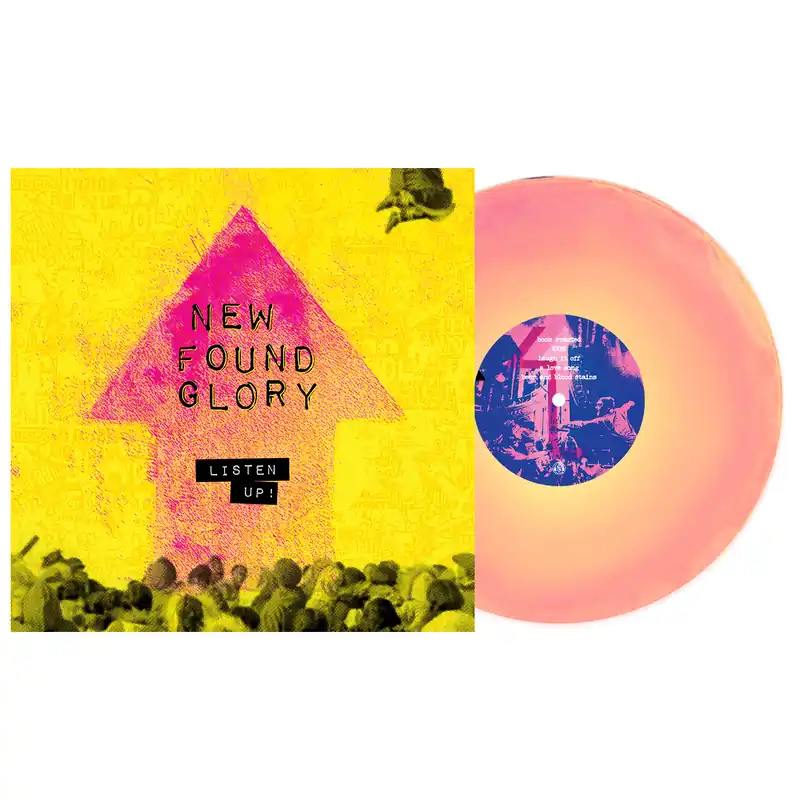 NEW FOUND GLORY ‘LISTEN UP!’ LP (Exclusive – Limited to 400, Neon Violet, Magenta, & Yellow A-side B-side Vinyl) Save Now