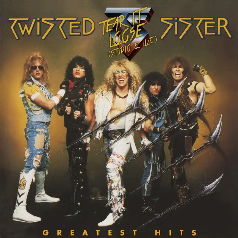 TWISTED SISTER 'GREATEST HITS - TEAR IT LOOSE' 2LP (Gold Vinyl) Big Sale
