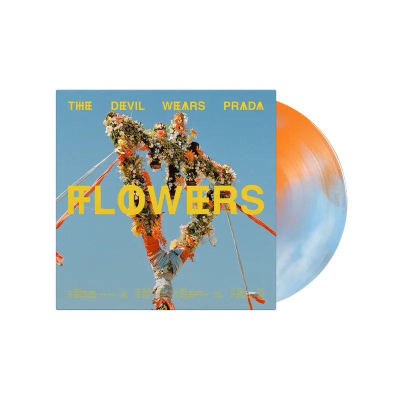 THE DEVIL WEARS PRADA ‘FLOWERS’ LP (Exclusive – Limited to 500, Tangerine, Baby Blue, & Bone Smash Vinyl) Free Shipping