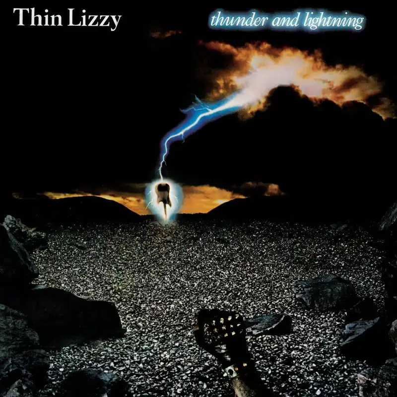 THIN LIZZY 'THUNDER AND LIGHTNING' LP (Limited Edition, Metallic Gold Vinyl) High Quality