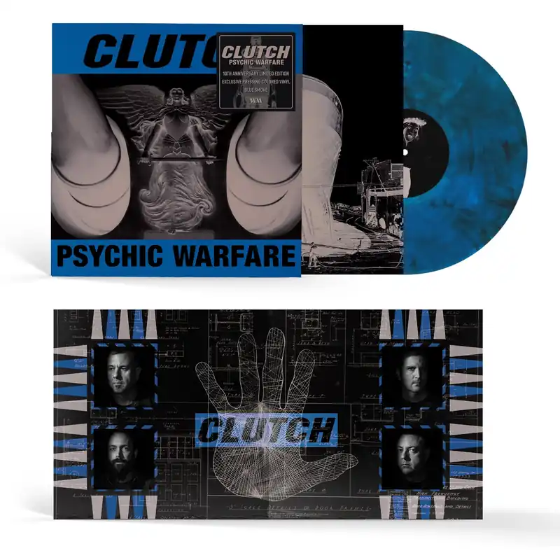 CLUTCH 'PSYCHIC WARFARE' LP (10th Anniversary, Blue Smoke Vinyl) Super Sale