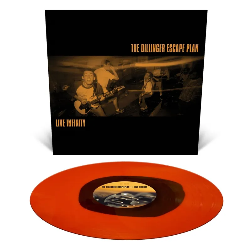 THE DILLINGER ESCAPE PLAN ‘LIVE INFINITY’ LP (Black inside of Orange Krush Vinyl) High Quality
