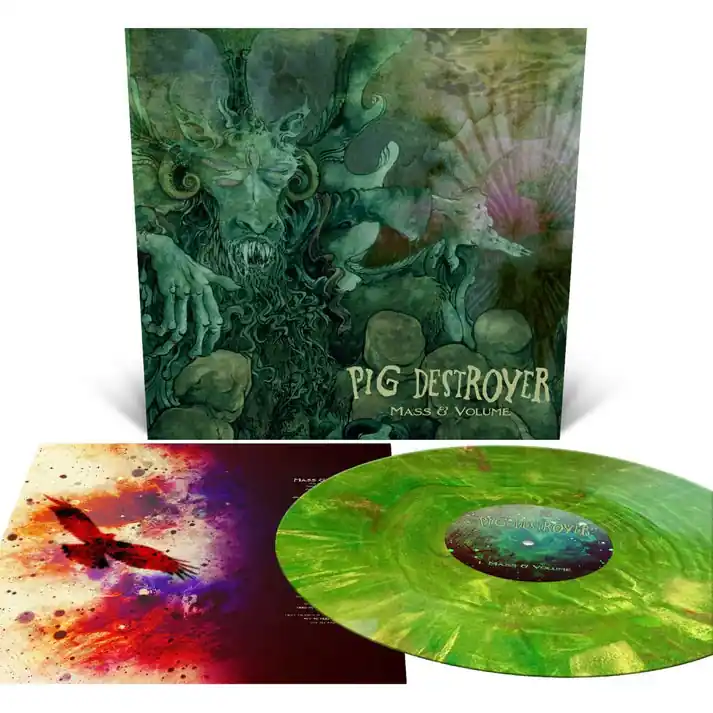 Sale PIG DESTROYER 'MASS & VOLUME' LP (Christmas Tree Vinyl)