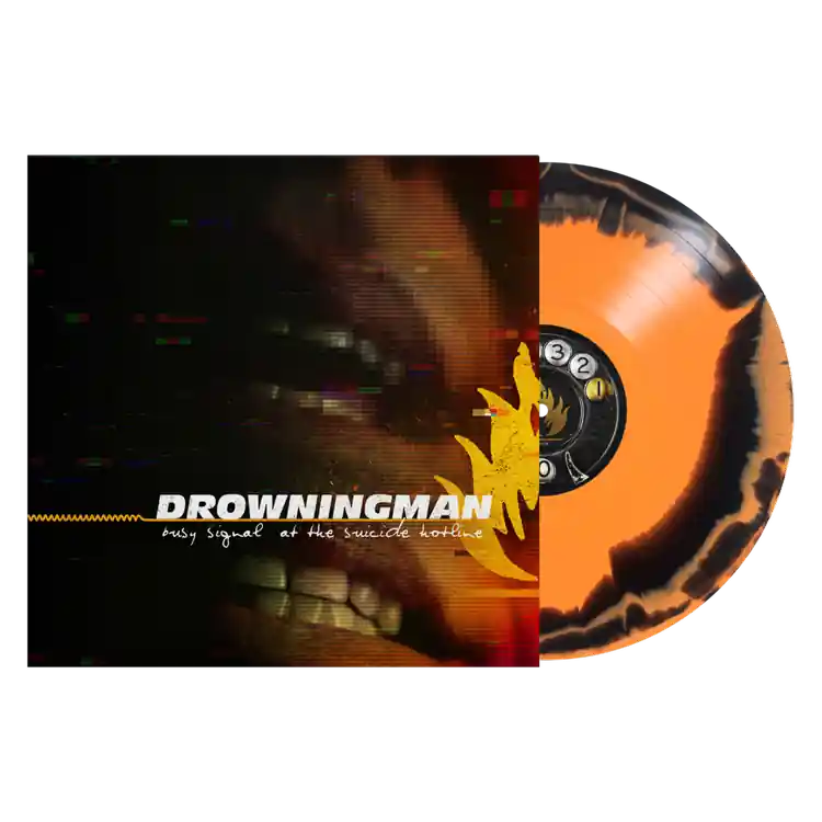 Final Sale DROWNINGMAN 'BUSY SIGNAL AT THE SUICIDE HOTLINE SING FOR ME' LP (Colored Vinyl)