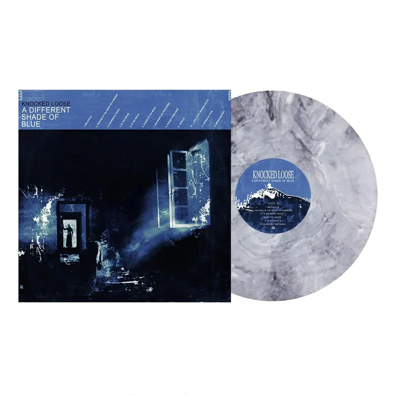 KNOCKED LOOSE 'A DIFFERENT SHADE OF BLUE' LP (Bleach Deluxe Marble Vinyl) Original