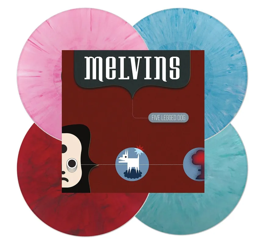 MELVINS 'FIVE LEGGED DOG' 4LP WITH POSTER (Colored Vinyl) Top Rated