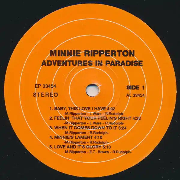 Crafted Minnie Ripperton - Adventures In Paradise LP