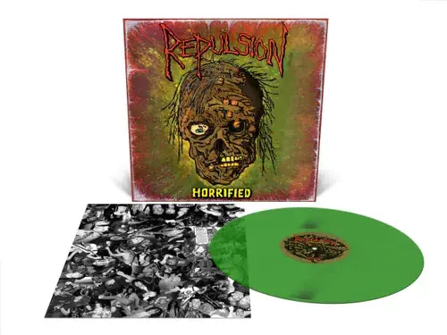 REPULSION 'HORRIFIED' LP (Translucent Green Vinyl) Deal