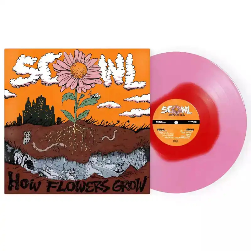 SCOWL ‘HOW FLOWERS GROW’ LP (Red & Light Pink Vinyl) Today Only