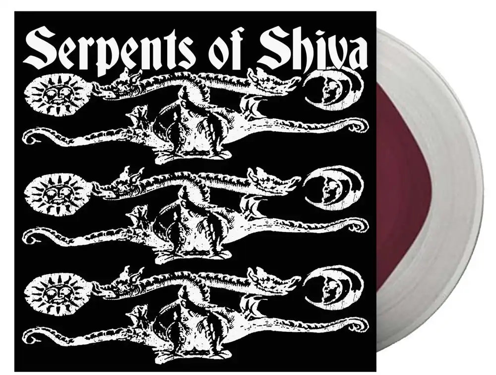 SERPENTS OF SHIVA (SCOTT VOGEL & JAY GALVIN) 'S/T' 7" EP (Limited Edition – Only 200 Made, Maroon in Clear Vinyl) Must Have