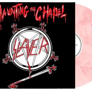 Last Chance SLAYER 'HAUNTING THE CHAPEL' RED/WHITE MARBLED LP