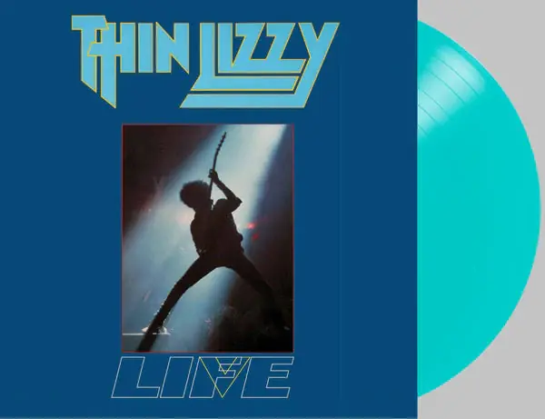 Shop Now THIN LIZZY 'LIFE LIVE' 2LP (Limited/Anniversary Edition, Aqua Vinyl)